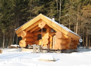 Баня из бревна